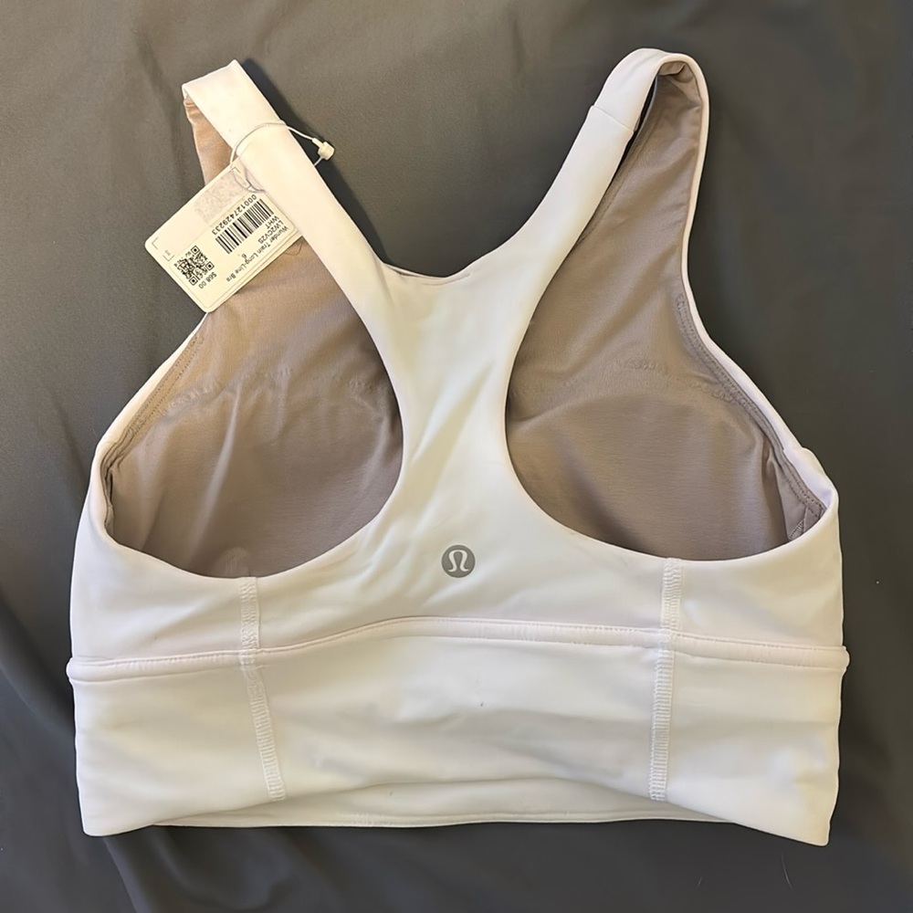New Lululemon white sports bra